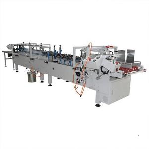 automatic plastic box folding and gluing machine